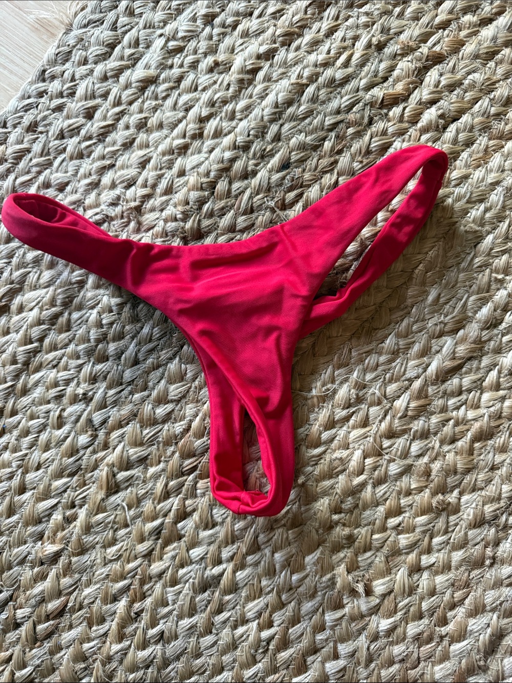 Bold Red Cheeky Bikini Bottom - Sleek Swimwear